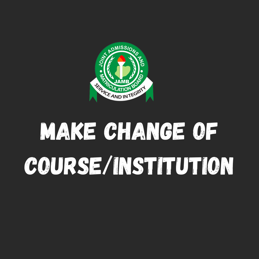 Make Change of Course/Institution